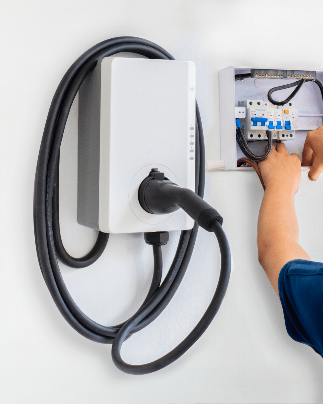 Level 2 EV charger installation at a Fort Collins home by PH Electric